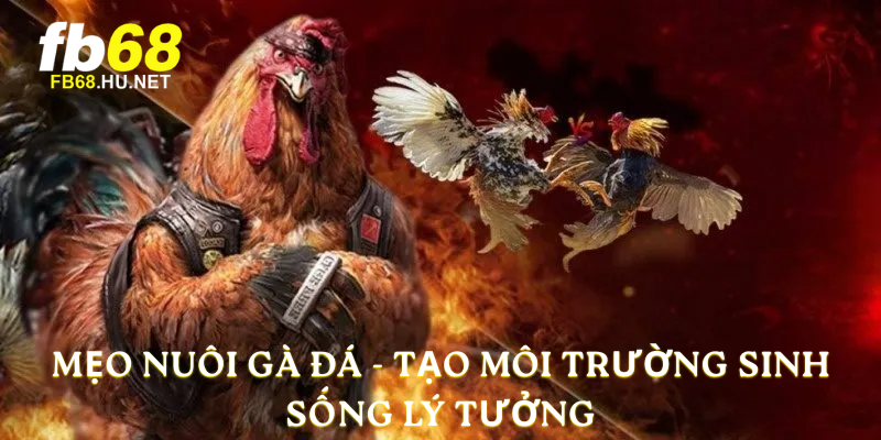 Mẹo nuôi gà đá - Tạo môi trường sinh sống lý tưởng